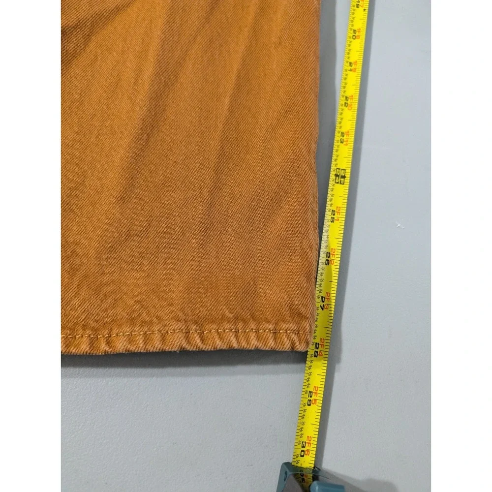 Levi's 501 Mens Denim Jeans Size 36x29 Button Fly Straight‎ Leg Khaki
